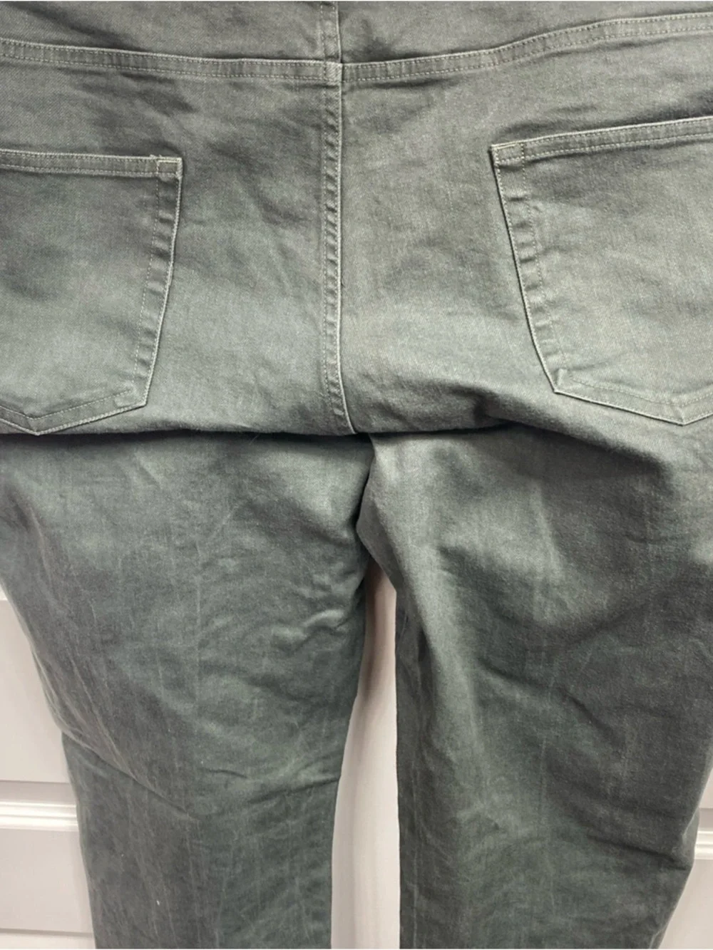 Proper Cloth Jeans Mens 42x34 Stretch Denim Dark Gray  Wash Button Fly